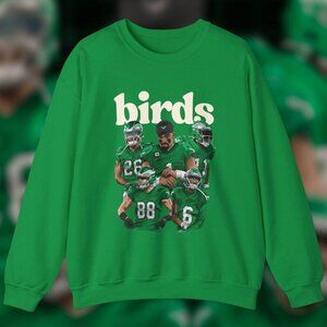 Philadelphia Eagles 2024 Forest Green Football Crewneck Sweatshirt